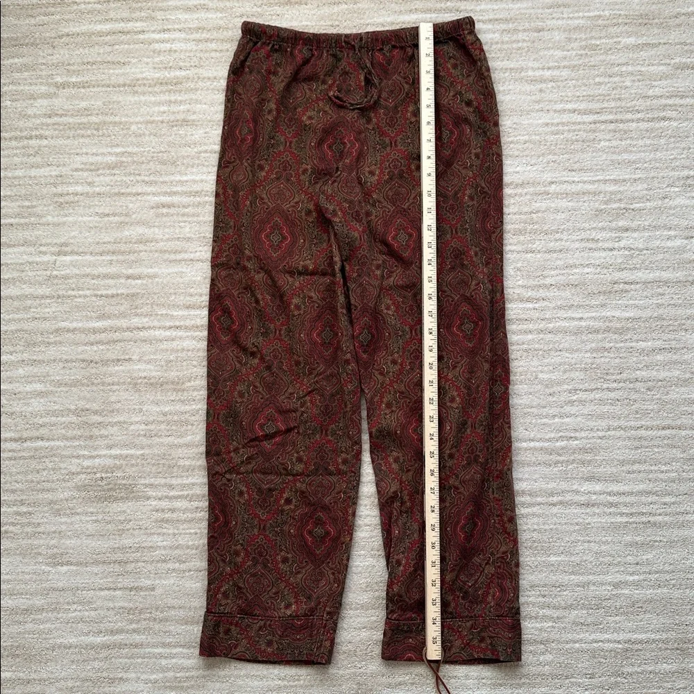 EUC Lauren Ralph Lauren Women's 2-Pc. Paisley-Print Pajamas Set Size Small